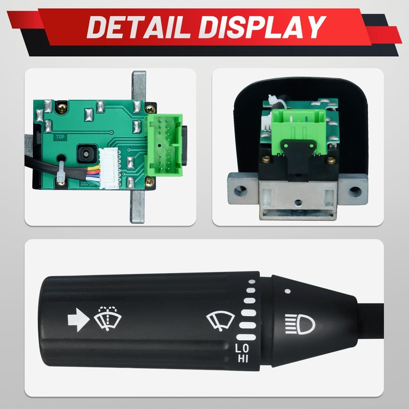 Upgraded Turn Signal Switch Windshield Wiper Switch Compatible with Freightliner