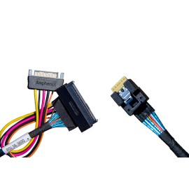 DiliVing 𝐃𝐢𝐋𝐢𝐧𝐤𝐞𝐫 PCIe 4.0 SlimsSAS x4 to U.3 NVMe Adapter,SFF-8654 38Pin to SFF-8639 68Pin Cable，with SATA Power，75cm