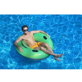 Swimline Water-Park Style Handle Ring Tube - Green, 42"