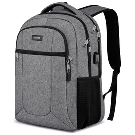 Travel Laptop Backpack for Men and Women, School Backpacks for Teen Boys and Girls, Water Resistant Back Pack Fit 15.6 Inch Laptop with USB Charging Port, Business Anti Theft Sturdy Computer Bag Gift