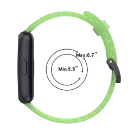 FitTurn [4er-Pack] Transparente, bunte Bänder, Ersatz-Buntes Silikon-Armband, verstellbares Zubehörband für FITVII Slim Fitness Tracker Damen Kinder (FourColors-A)