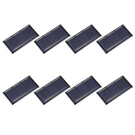 sourcing map 8PCS 1.5V 0.24W 0.16A Mini Solar Panels for Solar Power, Small Solar Photovoltaic Cells Charge DIY Electric Toy Materials Solar System Kits, 2.36" x 1.18"