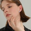 Lightning Bolt Earrings Sterling Silver Fire Opal Hypoallergenic Small Stud