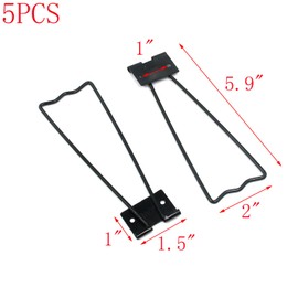MTMTOOL Black Easel Back with Screws for Picture Frames Art Pack of 5