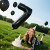 40 Inch Black Number 7 Balloon Jumbo Giant Happy 17th