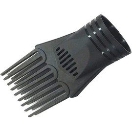 Universal Hairdressing Nozzle - Plastic Blow Comb Attachment for Hair Styling, Straightening and Detangling Fine, Curly or Natural Hair