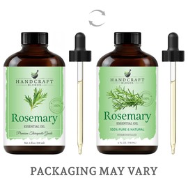Handcraft Blends Rosemary Essential Oil - Huge 4 Fl Oz - 100% Pure and Natural - Premium Grade Essential Oil for Diffuser and Aromatherapy, and DIY Soap Making