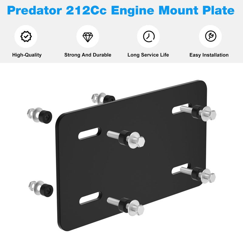 212Cc Engine Mount Plate Kit for Harbor Freight Predator Engine