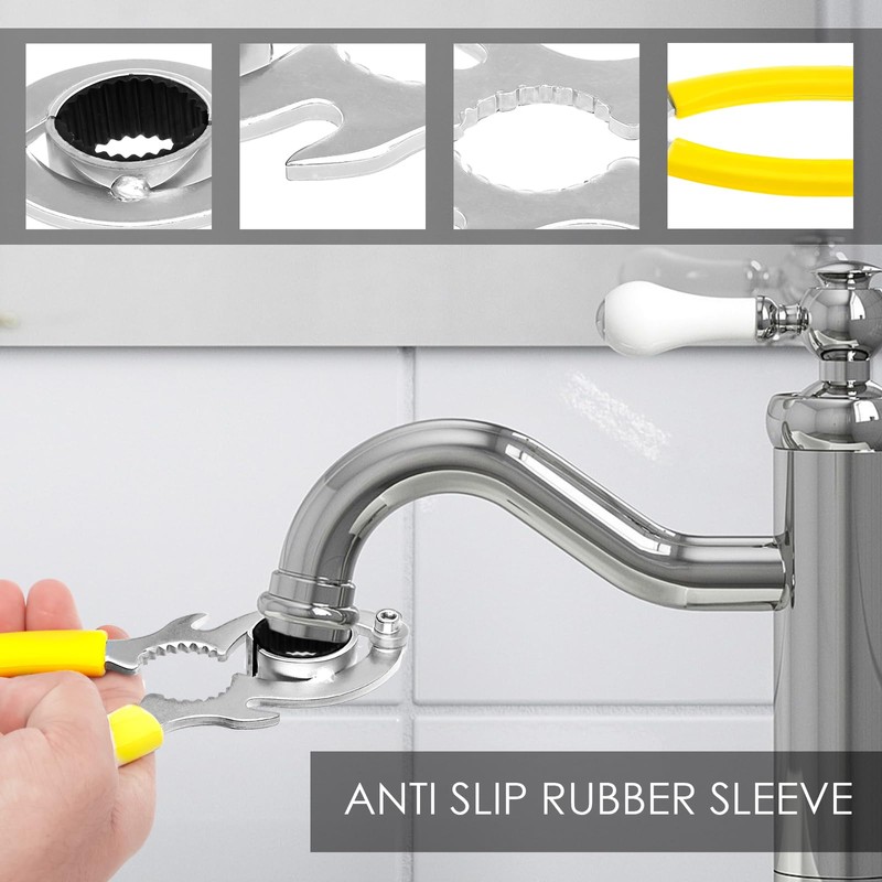 12Pcs Carbon Steel Faucet Aerator Removal Wrench Reduce Splash Faucet