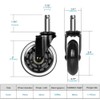 letsFix PVC Wheel Fitting with Caster, Caster Pipe Cap to