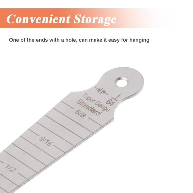 Taper Gage, 1-15mm Stainless Steel Taper Welding Gauge Inch &