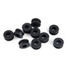 Suuonee Motorcycle Fairing Discs 10 Pieces ABS Black Motorcycle Rubber