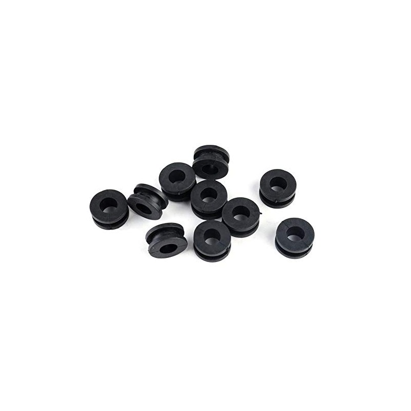 Suuonee Motorcycle Fairing Discs 10 Pieces ABS Black Motorcycle Rubber