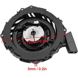 ZAMDOE Recoil Starter for Briggs & Stratton 450E 500E 550E 575E 08P502 093J02 09P602 09P702, for Troy Bilt TB554 TB115 TB110 TB200 140CC 150CC Lawn Mower Engine; Replaces 591139 593961 590588