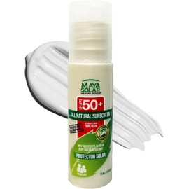 Maya Solar Bloqueador Solar 100% Ingredientes Naturales Minerales SPF 50+ 75 ml para Viajes