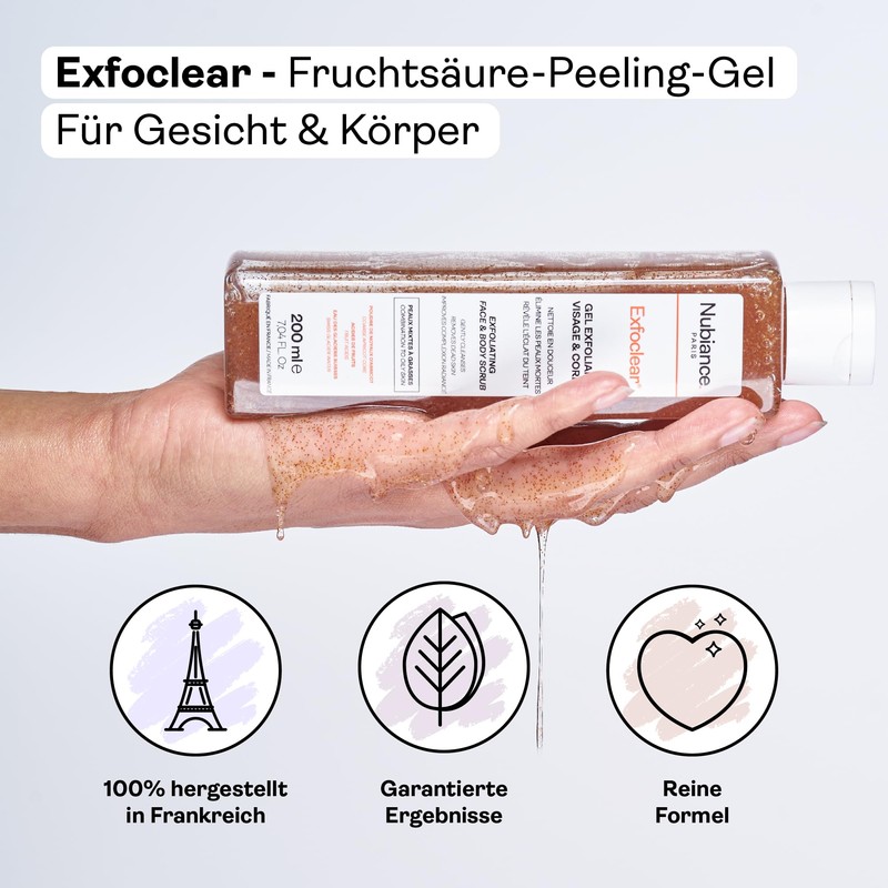 NUBIANCE - Exfoclear® Face and Body Scrub - 200ml -