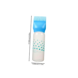 FRCOLOR 2 Pcs Comb Hair Dye Hair Oil Root Bottle Applicator for Hair Coloring Hair Coloring Applicator Bottle Root Bottle for Hair Oil Bottles for Hair Plastic Hair Care Shampoo Bottle
