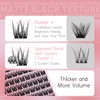 Natural Lash Clusters Wispy Cluster Eyelash Extensions 9-12MM Volume Individual