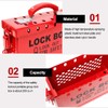 WISAMIC Group Lockout Tagout Lock Box: with 13 Slots Portable