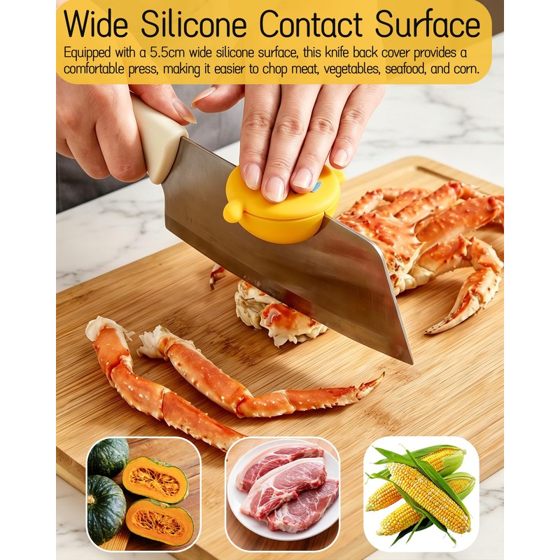Magnetic Knife Back Helper - Kitchen Chopping Aid with Cat-Shape