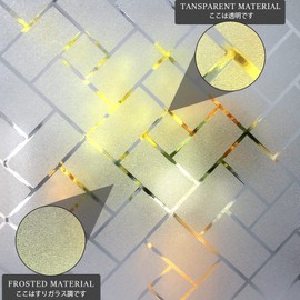 Qualsen Window Glass Blindfold Film, Window Film, Frosted Glass Sheet, Sticking with Water, Removable, UV Protection, Thermal Insulation Sheet, Condensation, Shatterproof Film, Window Film, Window Film, Window Film, 11.8 x 78.7 inches (30 x 200 cm)