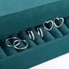 ALEXCRAFT Heart Hoop Earrings for Women, Sterling Silver 925 Hoop
