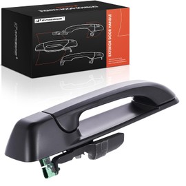 A-premium - Manija de Puerta Exterior Trasera Izquierda del Lado del Conductor Compatible con Jeep Grand Cherokee 2005-2010, Commander 2006-2010, Imprimado Negro, Reemplazo# 5HS57GSWAJ, 5HS57DX8AJ