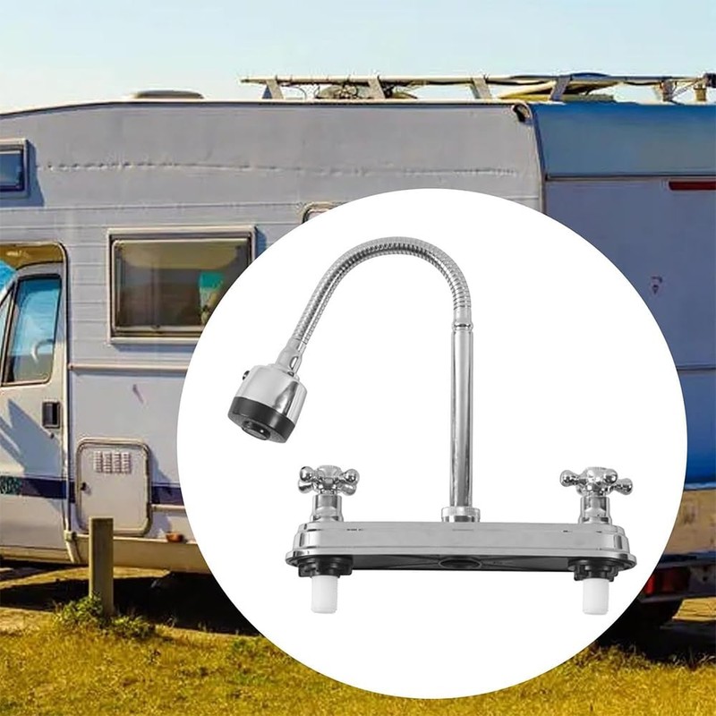 Ieron RV Kitchen Faucet Non-metallic, Flexible Spout for Campers, Motorhomes,