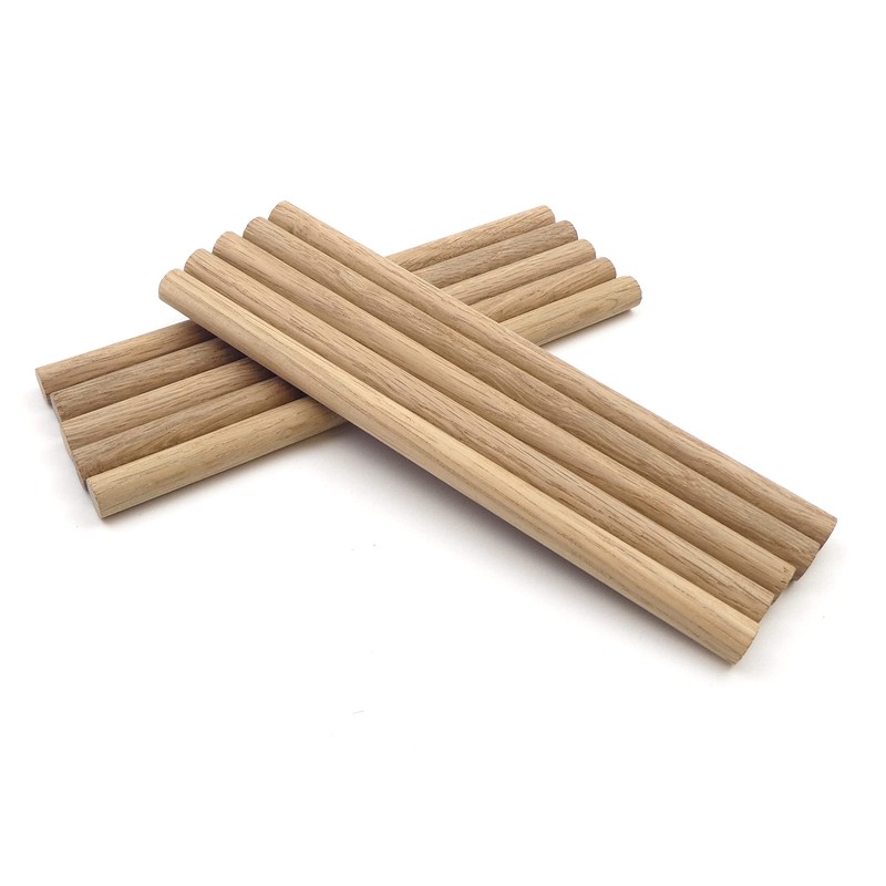 Premium Quality European Oak Dowel 200mm Long (12mm - Pack