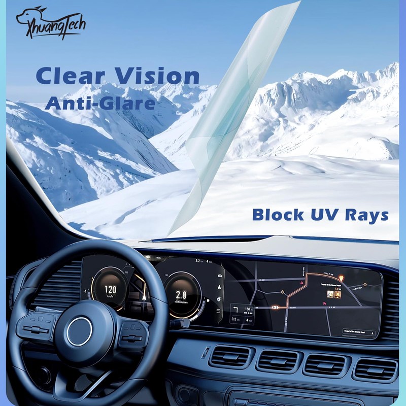 XhuangTech Car Tints for Window, 70% VLT Blue Window Tint