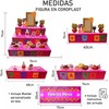 Altar Día de Muertos con 21 Figuras de Coroplast –