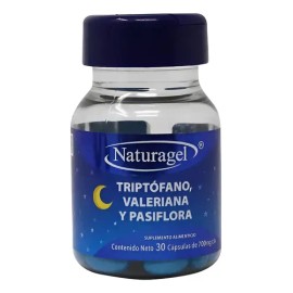 Triptófano, Valeriana Y Pasiflora Suplemento Alimenticio Nat Sabor Sin Sabor