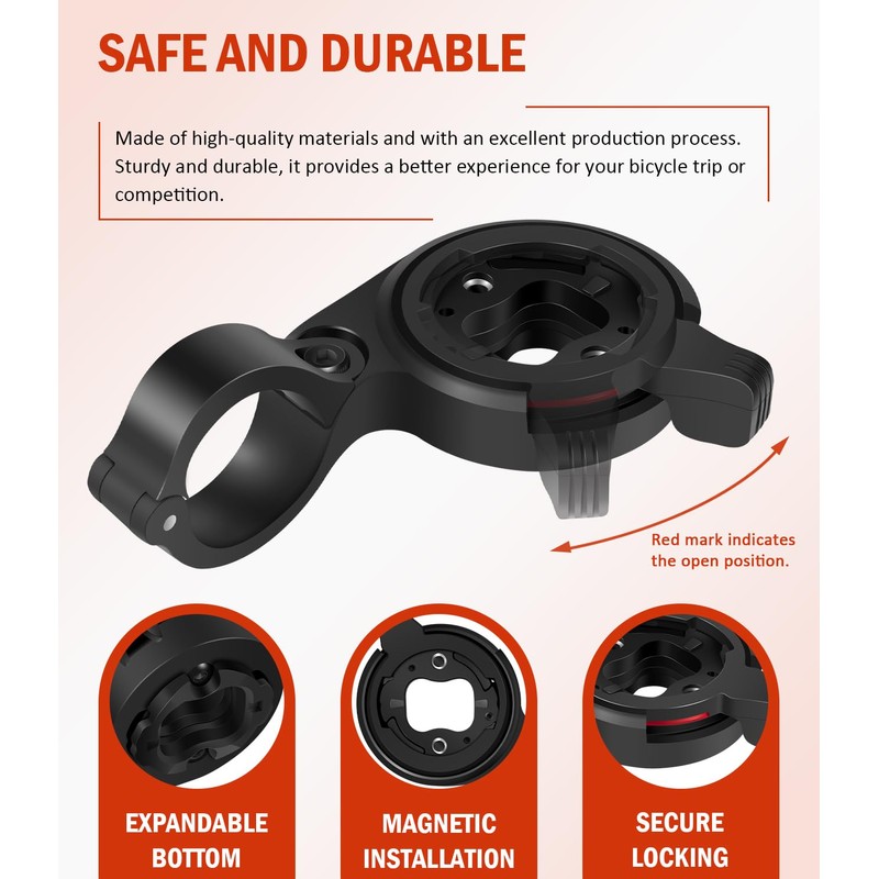 Bicycle 22.2mm TT Handlebar Computer Mount for Garmin Edge GPS