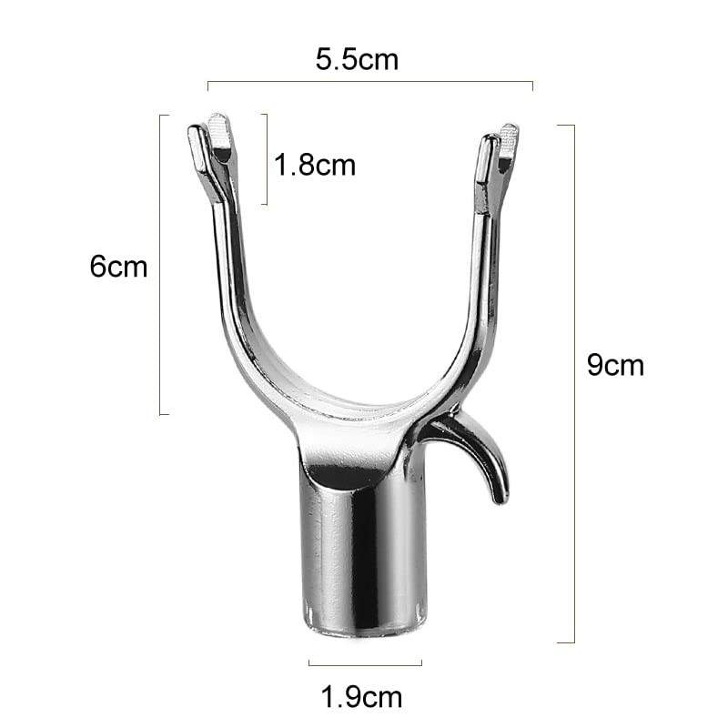 1 Piece U-Shaped Metal Utility Hook for Closet Pole Metal