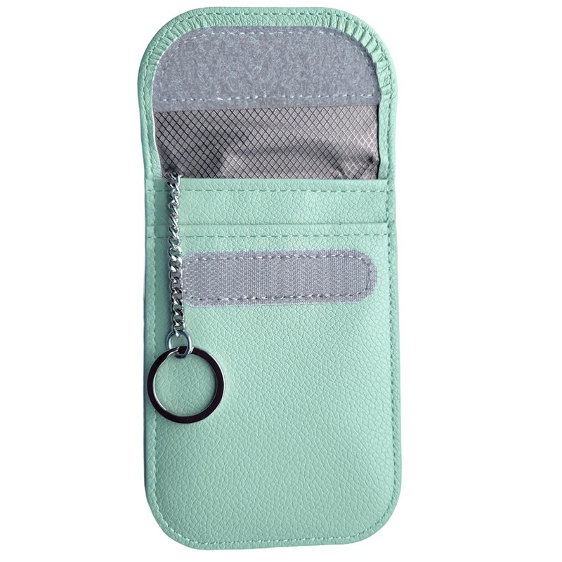 RFID Signal Blocker Faraday Pouch for Car Keys, Premium PU