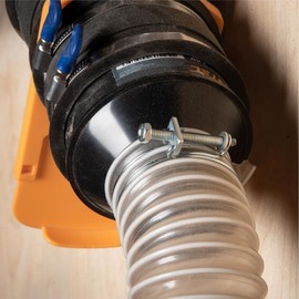 POWERTEC 2-1/2 Inch Double Wire Hose Clamp with bolt, 10 PK Adjustable Hose Clamps for Dust Collector, Dust Collection Hose and Dryer Vent Hose, Pipe Clamp, Worm Gear Clamp, 70263 (Color May Vary)