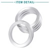 ACROPIX 78.1mm to 66.6mm Universal Hub Centric Rings Silver Tone