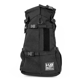 K9 Sport Sack Air 2 - Large, Jet Black - Ideal for Dogs with 20-22” Back Length - Durable, Breathable Backpack-Style Carrier - Perfect for Walks, Short Hikes & Public Transportation