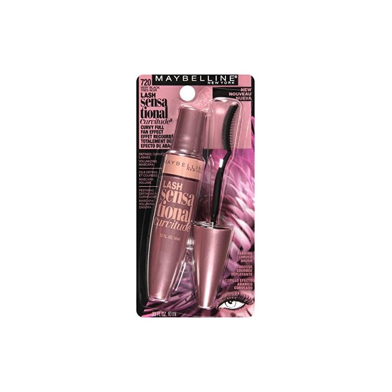 Máscara Curvitude Washable de Maybelline – Pestañas Curvadas y Volumen