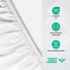 Utopia Bedding, Fitted Sheet, 120 x 190 cm, White, Oeko-Tex