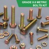 FOLIV 907pcs Grade 8.8 Metric Bolt Assortment, M4 M5 M6