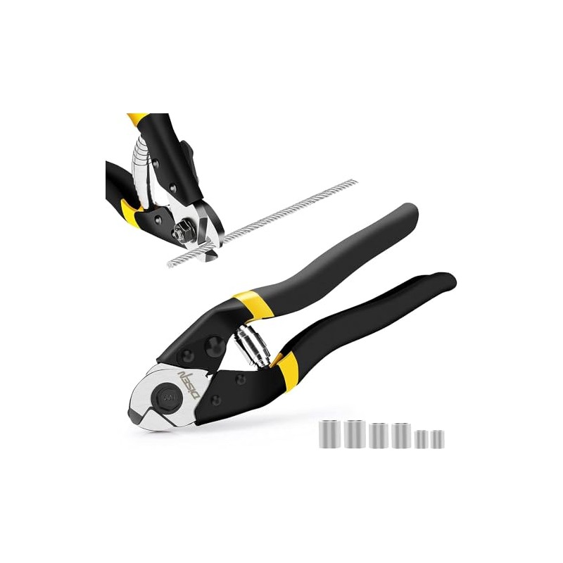DISEN Wire Cutters Heavy Duty Cutting Up to 3/16", Metal