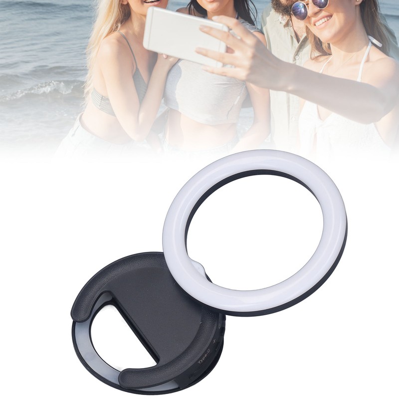 Clip On Ring Light for Phone 180 Degree Rotation 3
