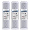 Hydronix HX-CB-25-1010/3 Reverse Osmosis & Drinking Filter Nsf Coconut Carbon