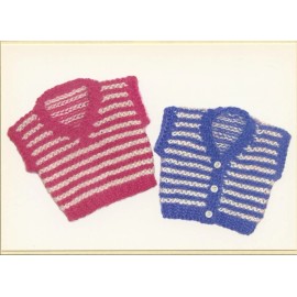 Dovetail Designs Knitting Pattern K2.5 Child Pullover & Vest to Knit 20-36" Easy