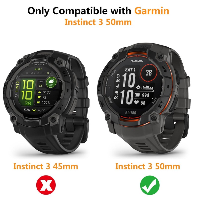 HOMTERN Gary Schutzhülle für Garmin Instinct 3 AMOLED 50 mm