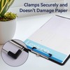 Pack of 2 A4 Black Clipboard with Pen Holder, Writing