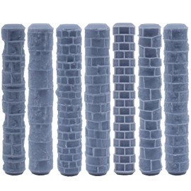 7 Textured Rollers for Walls and Modelling Polymer Clay Roller Hand Roller Textured Clay Stamp for Model Making Ceramic Tool for Crafts DIY