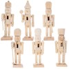 JOINPAYA Pack of 6 Empty Christmas Nutcracker Soldiers: DIY Wooden