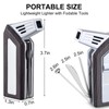 FLABOX 3 in 1 Lighter,Refillable Butane Lighter with 3 Clean
